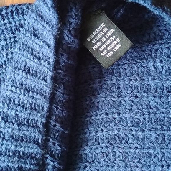 Sale! Moon & Madison Blue Crochet Tank Top S - Picture 5 of 5